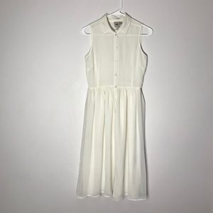 Sleeveless button down dress